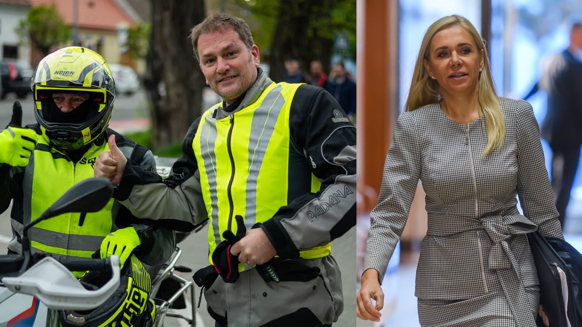 Jozef Pročko a Denisa Saková, ktorá kráča