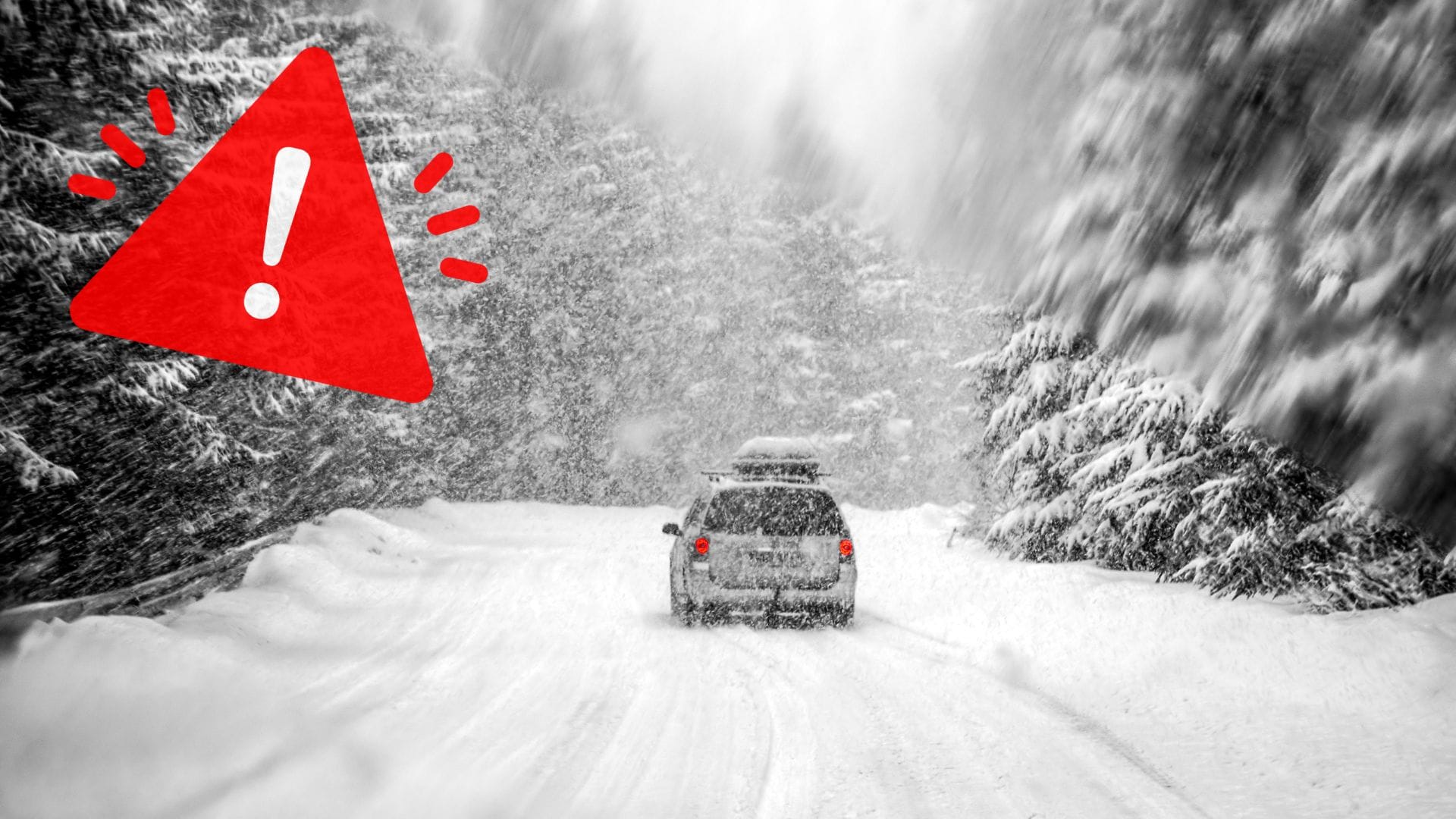 Auto na zasneženej ceste, poľadovica, vozovka, zima