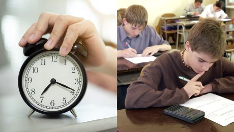 budík spánok škola gymnázium študent žiak