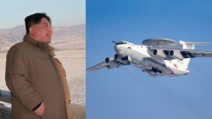 Vodca KĽDR Kim Čong-un a ruské lietadlo AWACS, ktoré vychádza z Il-76