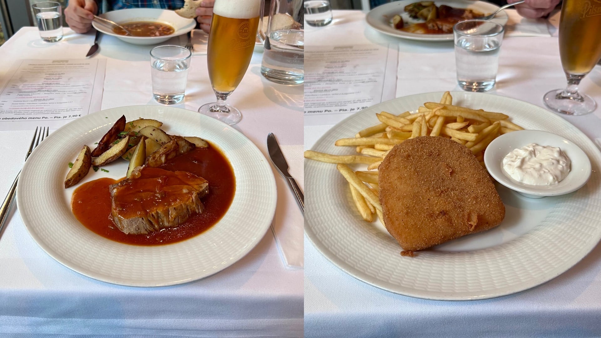 obed, jedlo, Hotel Avance