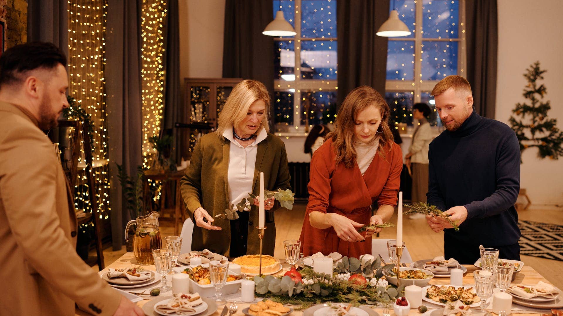 Vianočná večera s rodinou.