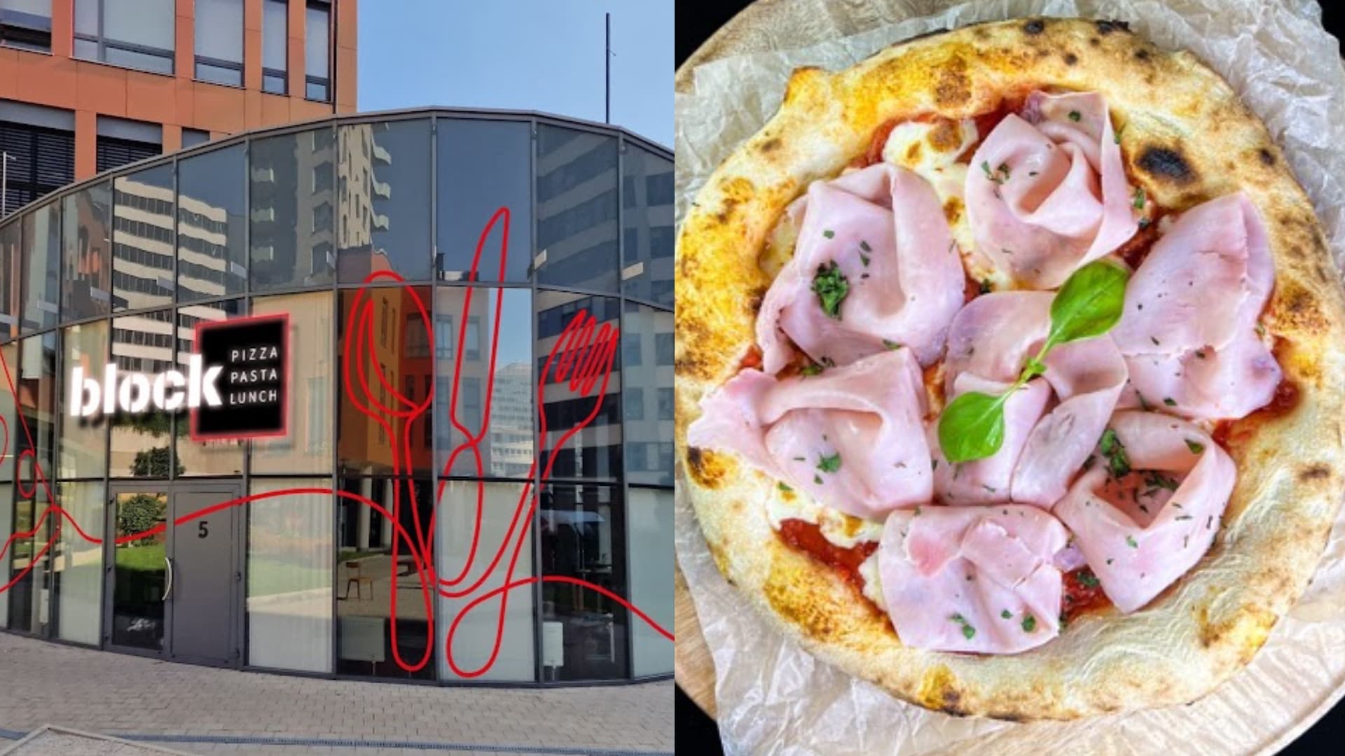 na snímke je podnik Block a pizza