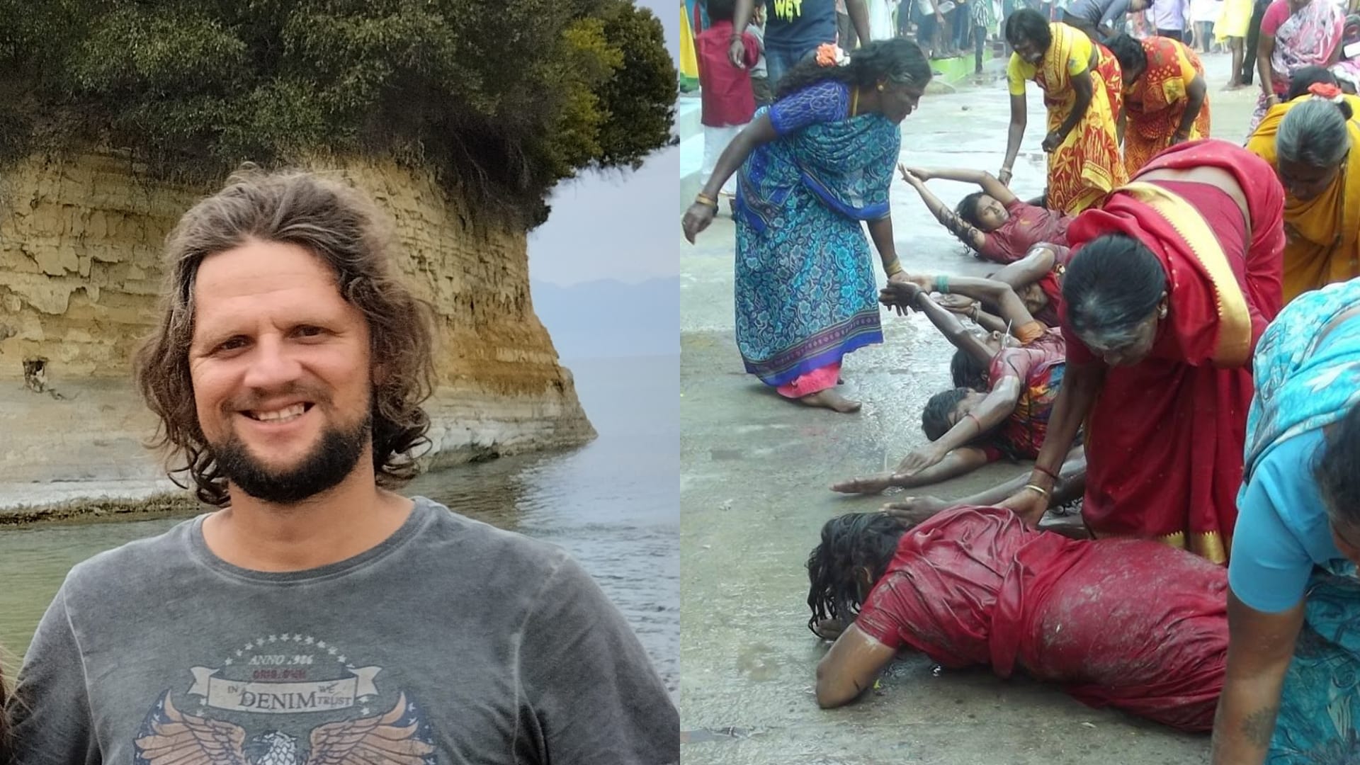 matej Karásek, rituál v Indii