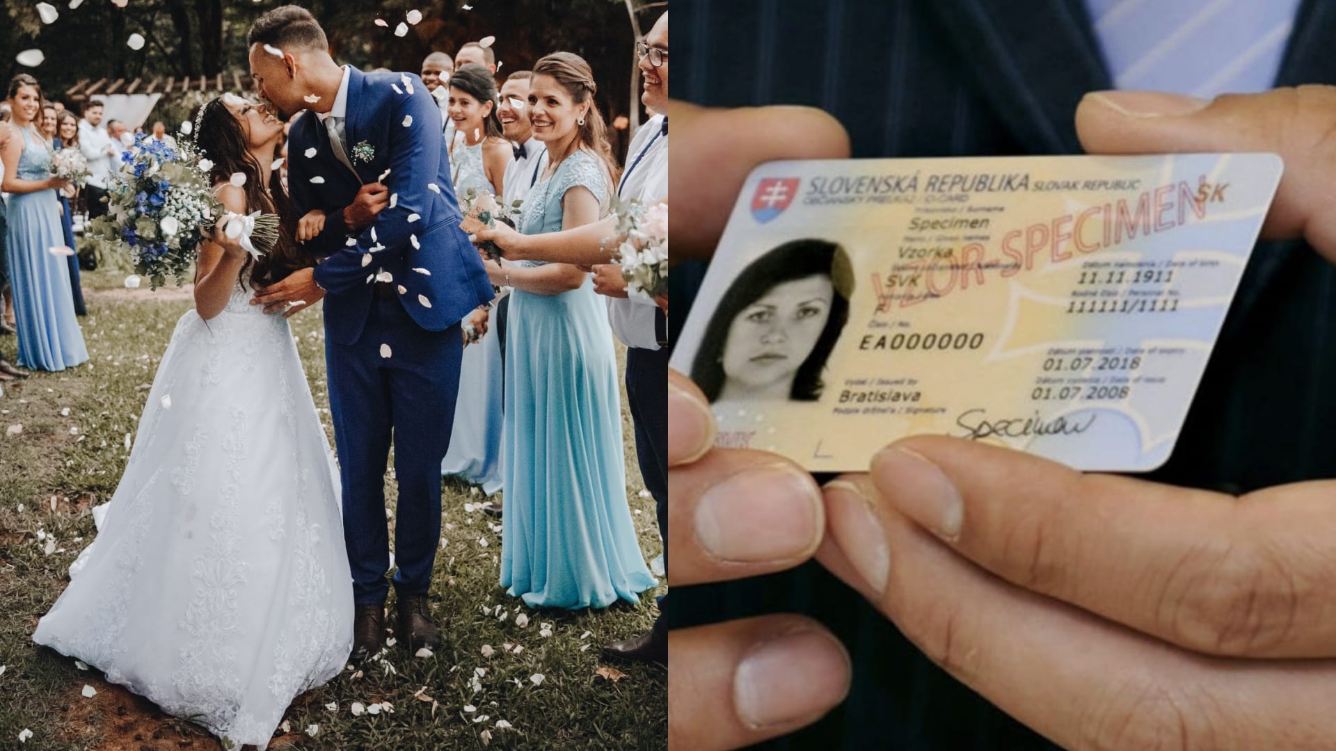 svadba, občiansky preukaz