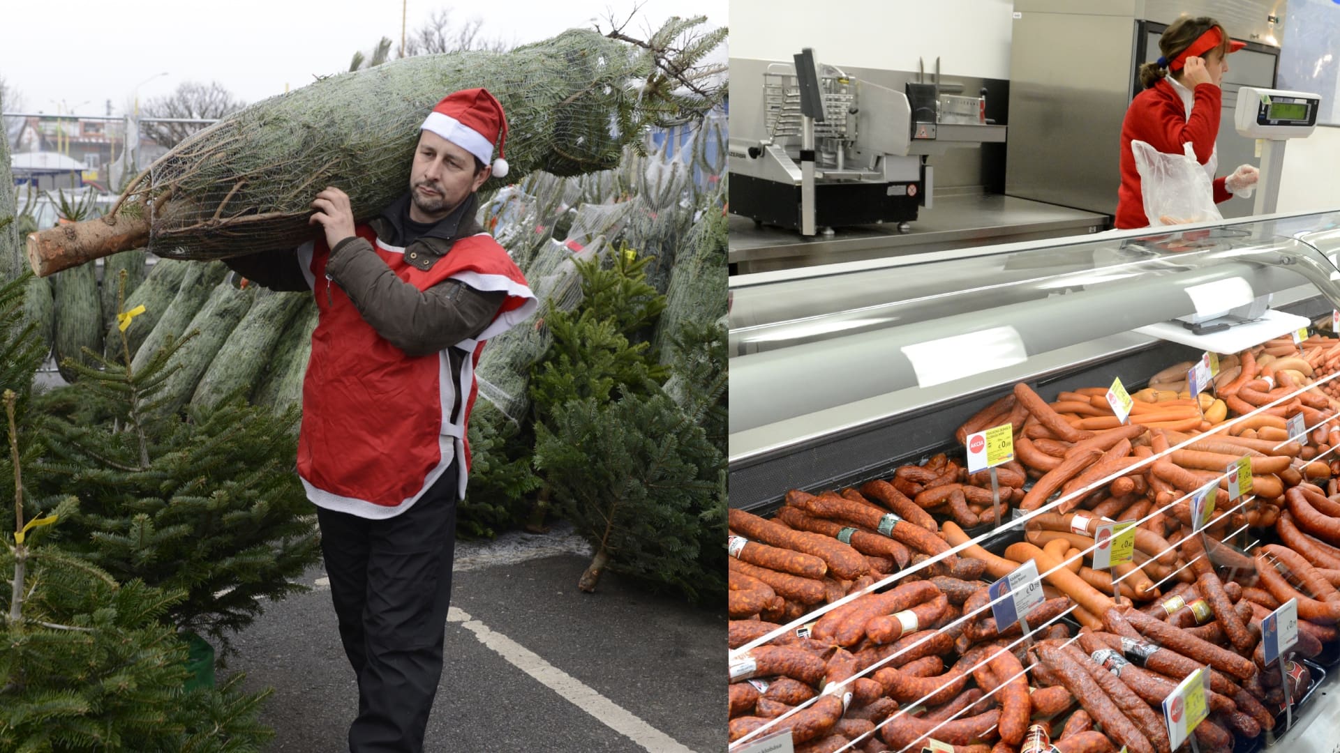 Vianoce, stromček, udeniny