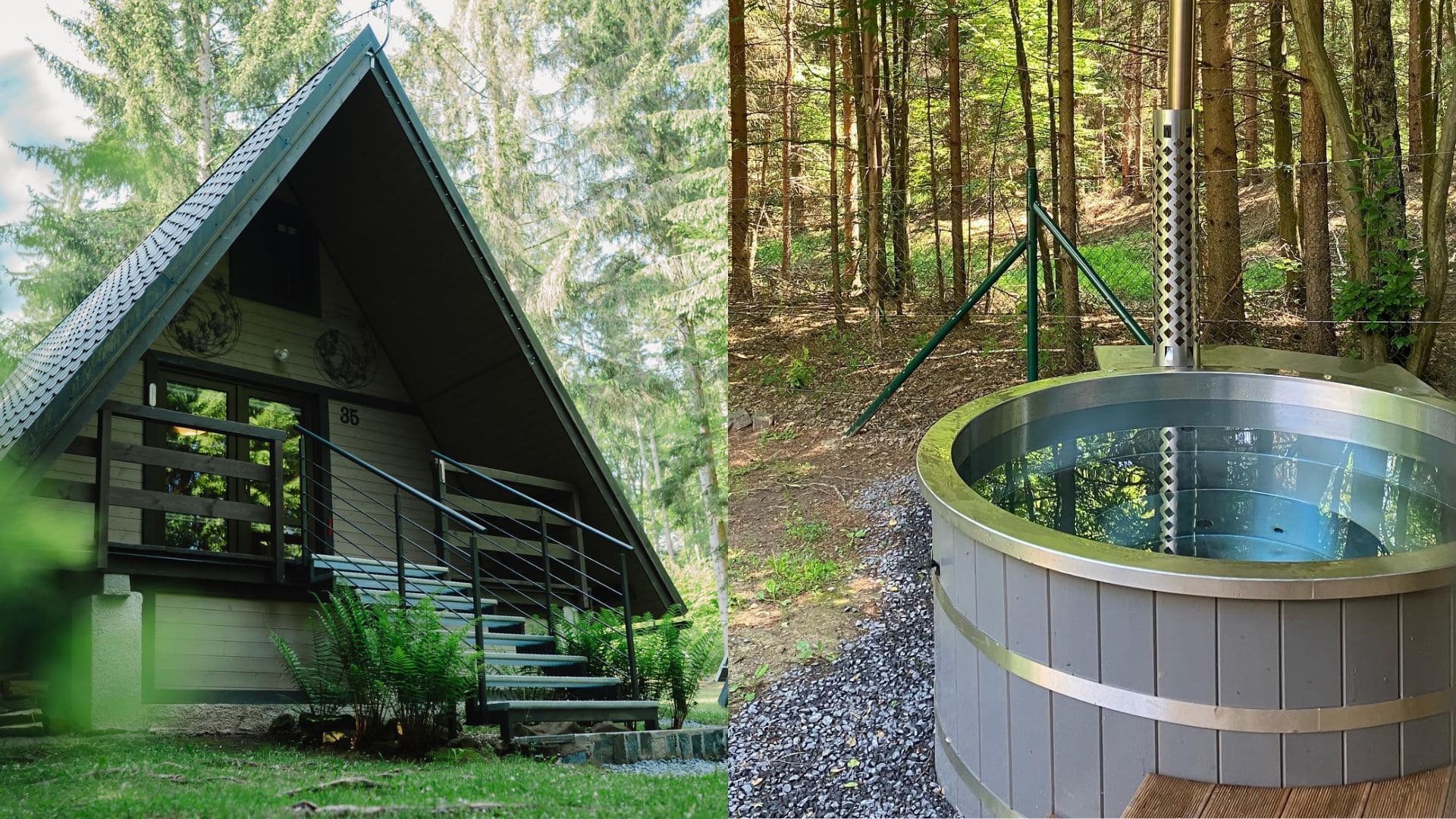 Off-grid chata s wellnessom