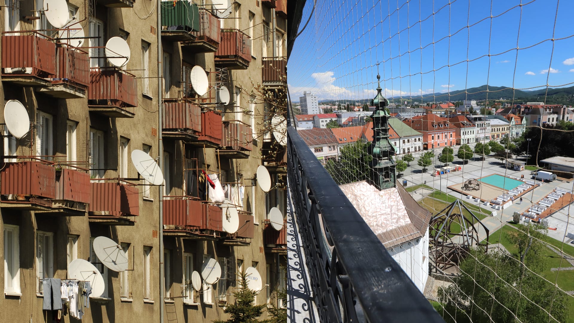 Staré byty a námestie vo Zvolene