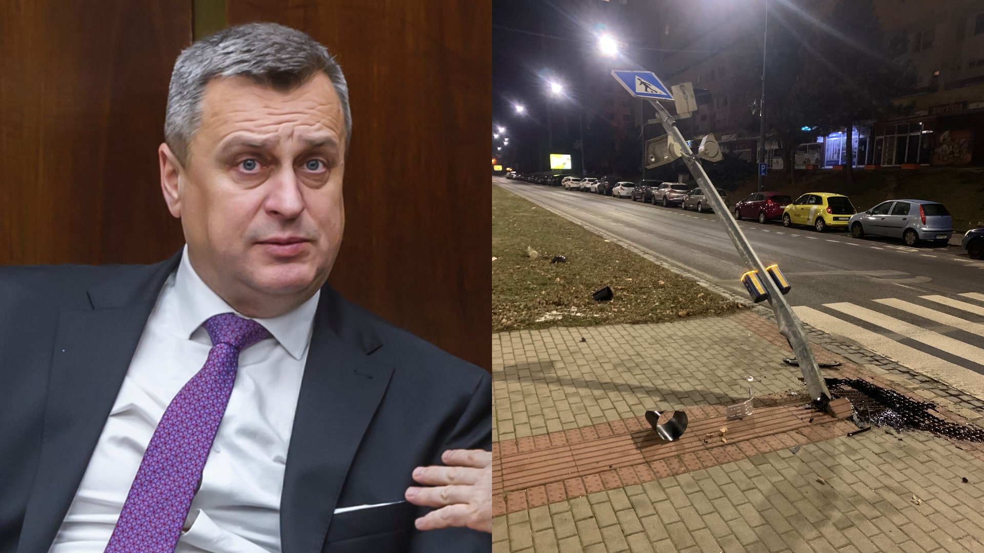 Danko tvrdí, že sa pri nehode zranil. Predtým povedal, že „absolútne nie“