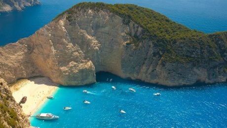 Pohľad na ostrov Zakynthos.