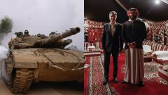 Izraelský tank, konflikt Blízky východ a Blinken v Saudskej Arábii s bin Salmánom
