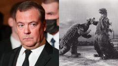 Medvedev, predpoveď na rok 2024, Godzilla v Japonsku