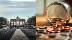 Berlín, rozsypané mince