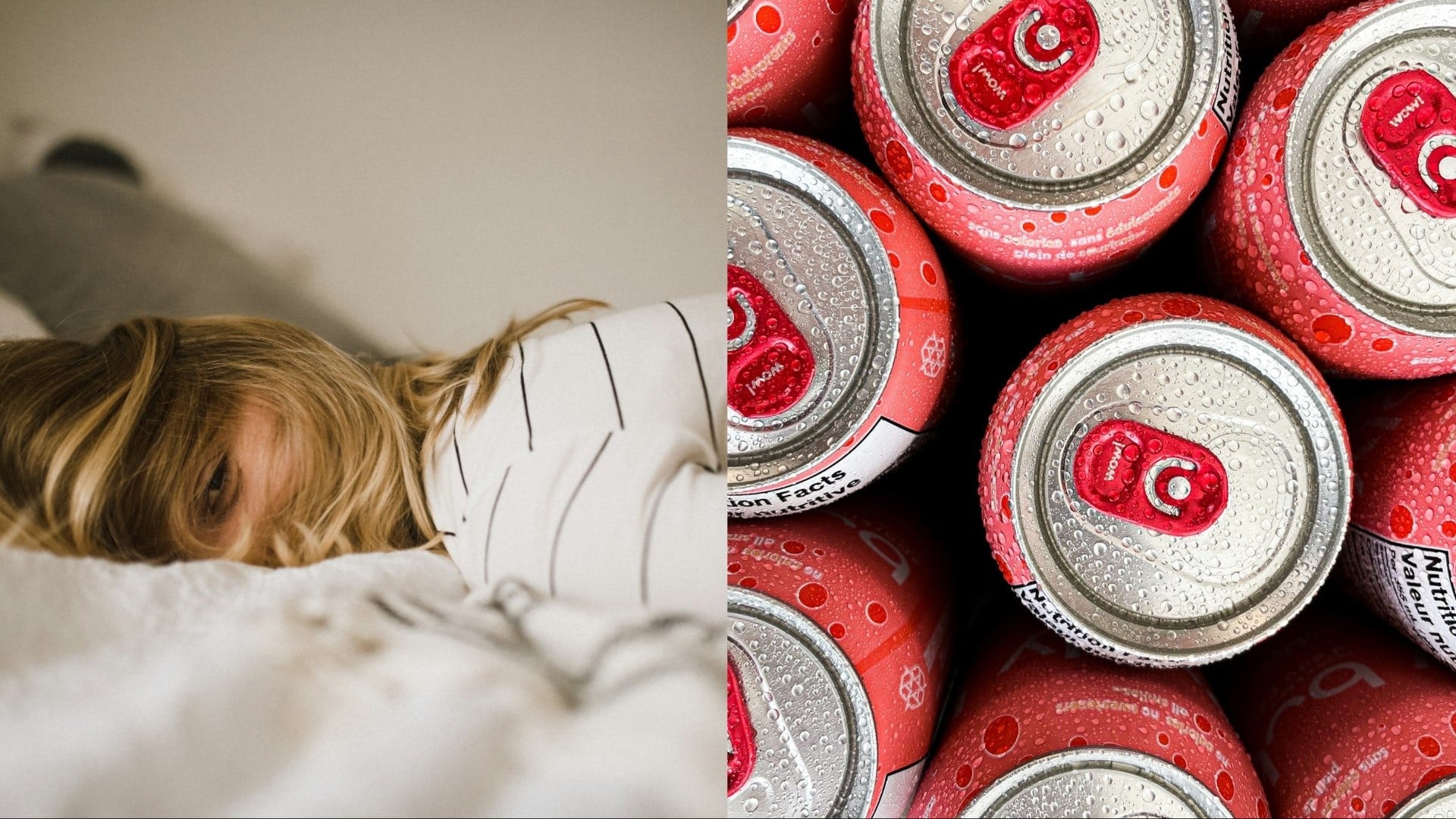 Unavené dievča, plechovky