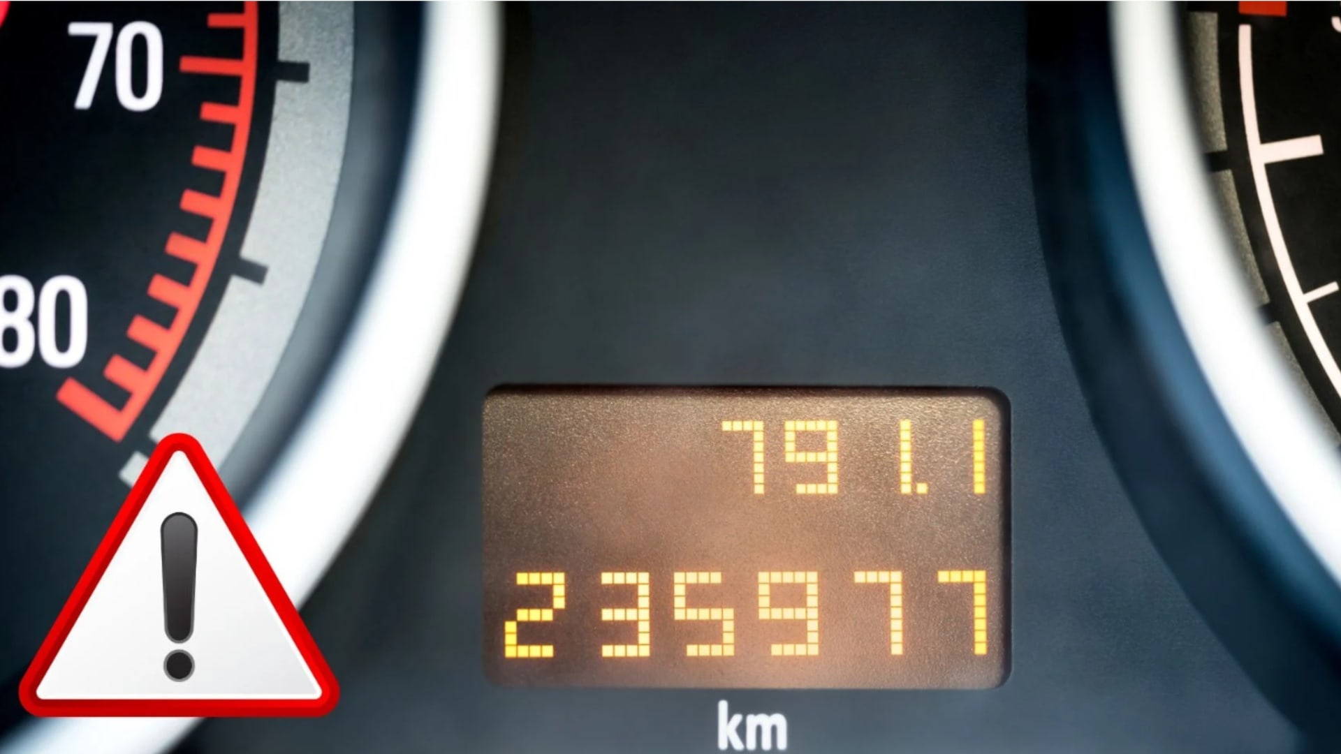 počítadlo kilometrov v aute