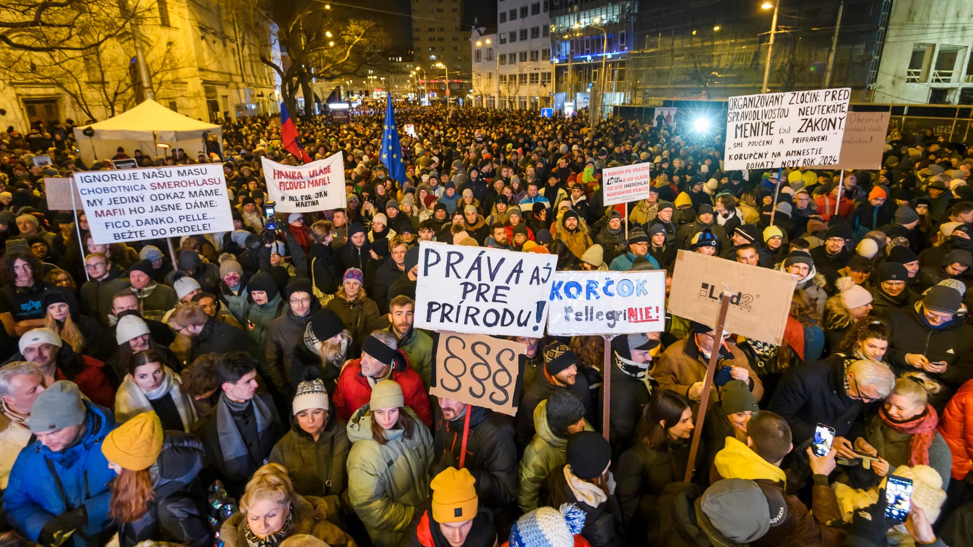 protest v bratislave