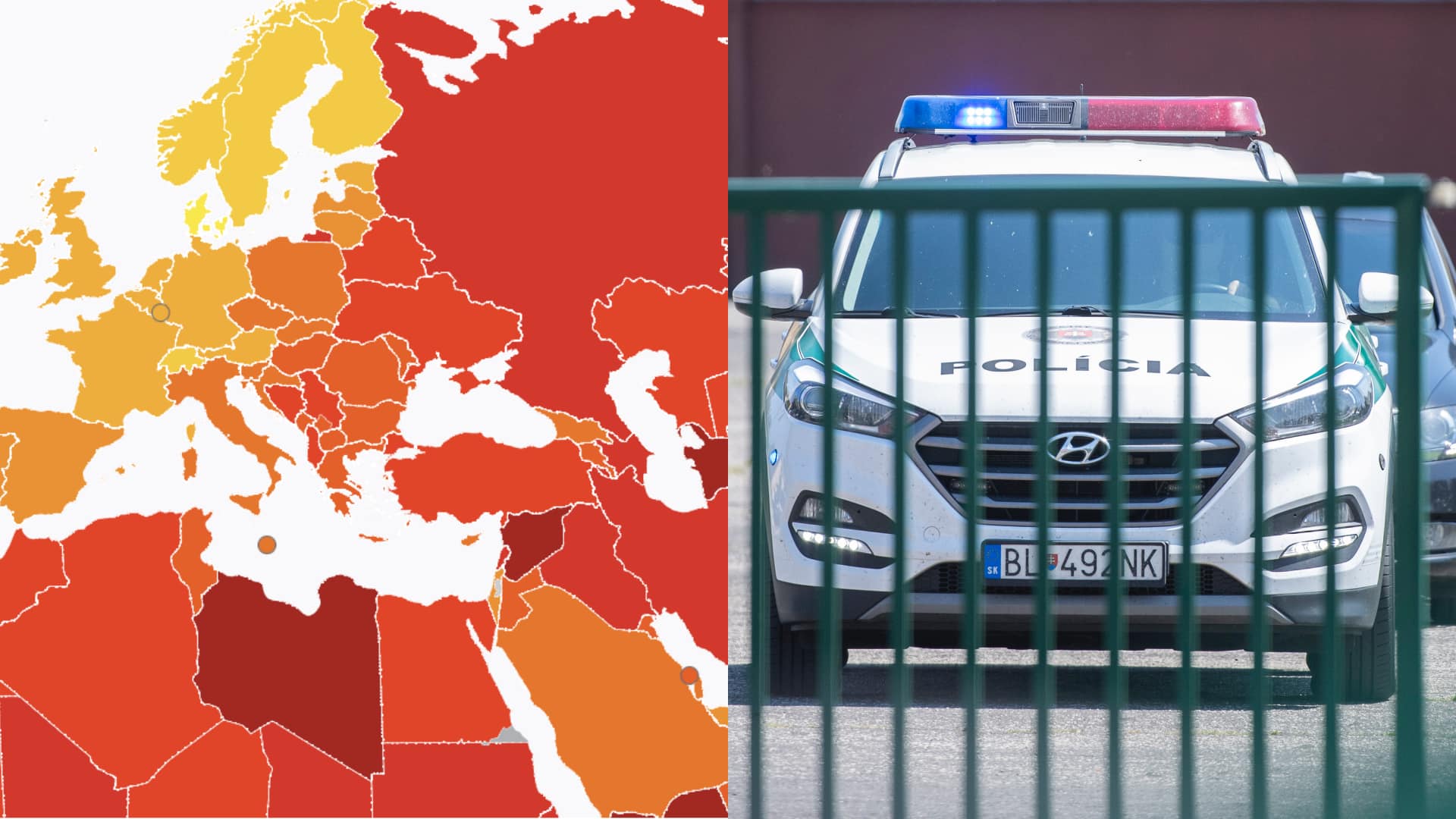 Korupcia vo svete a na Slovensku, mapa