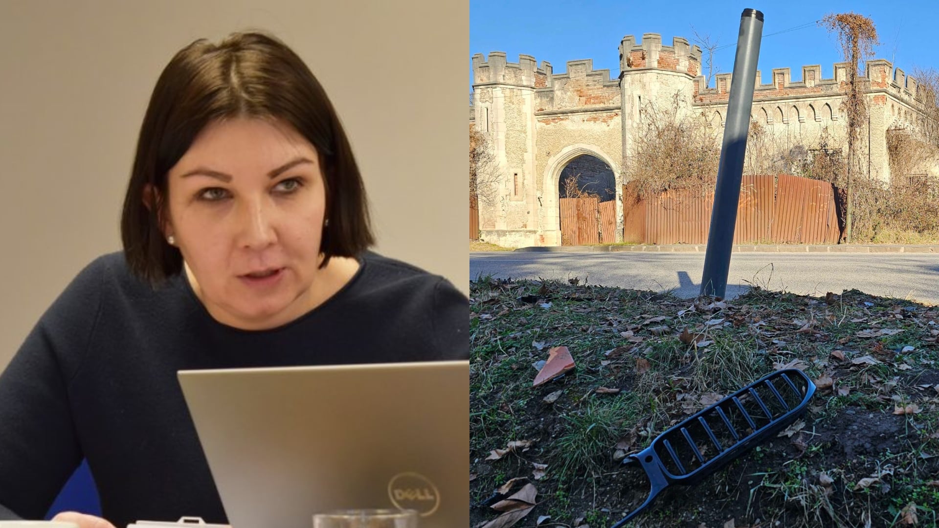 Štátna tajomníčka podpredsedu vlády Alena Sábelová narazila do stĺpa so služobným BMW.