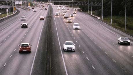 Na snímke je diaľnica