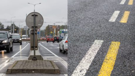 križovatka doprava žlté čiary