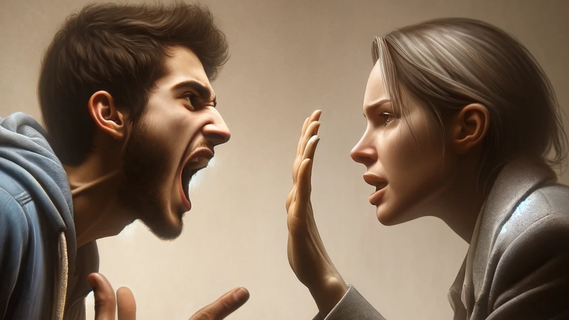 Hádka medzi mužom a ženou