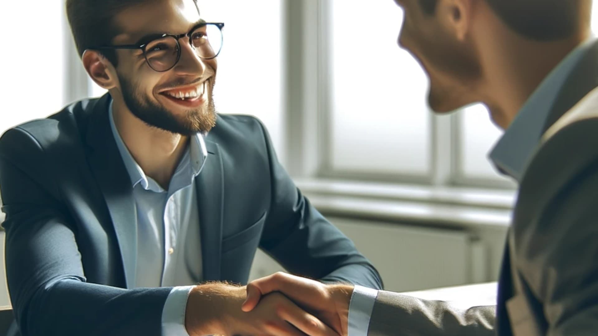 dvaja muži sa dohodli na obchode