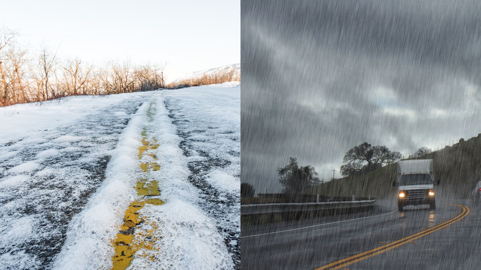 Poľadovica, námraza na ceste, dážď prehánky, predpoveď počasia a nemastné neslané počasie vo štvrtok