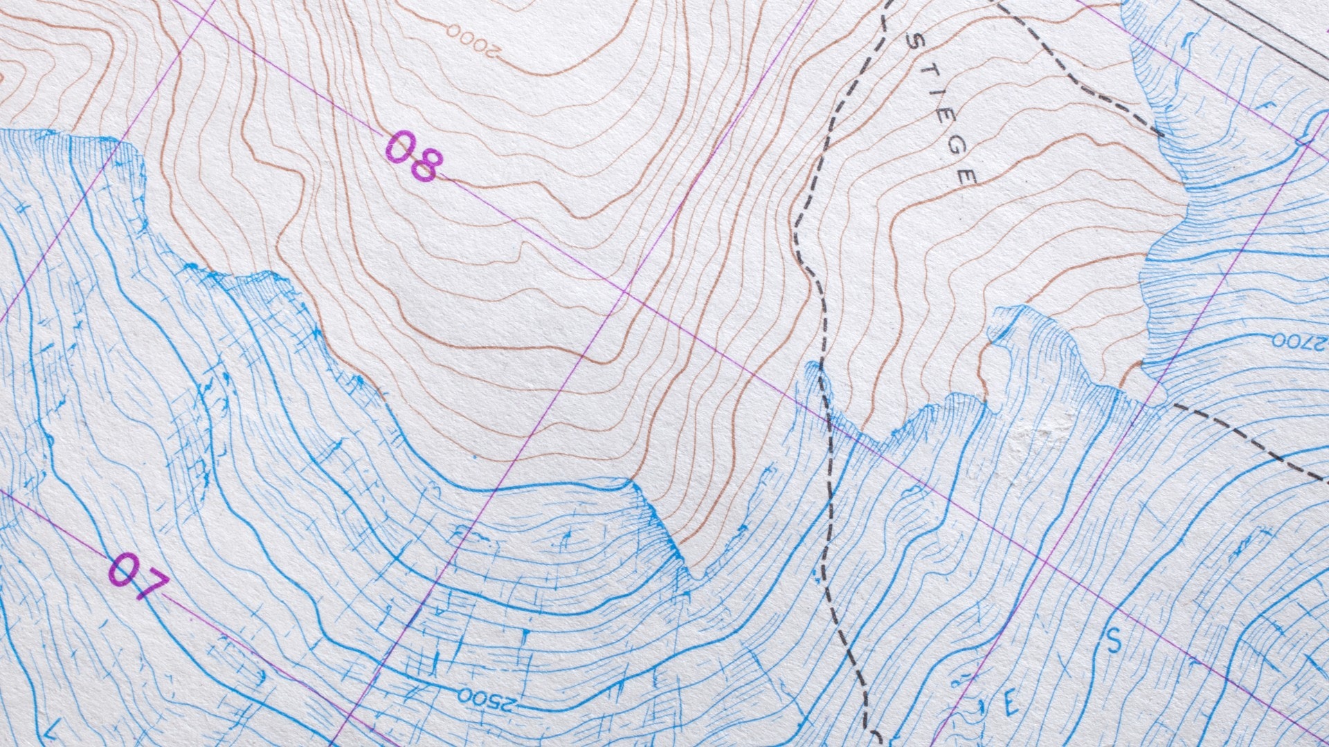na snímke topografická mapa