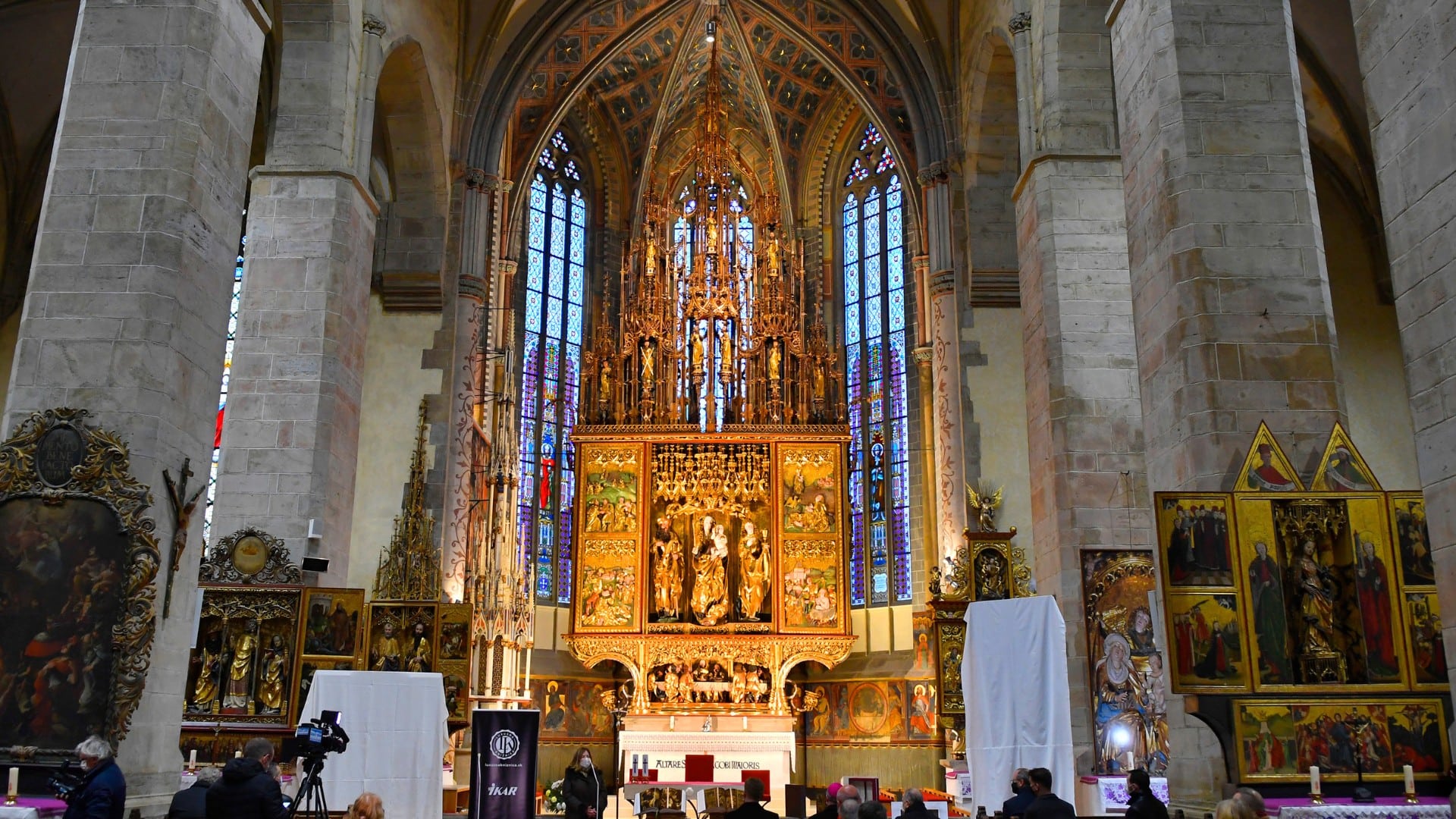Na snímke gotický oltár Majstra Pavla