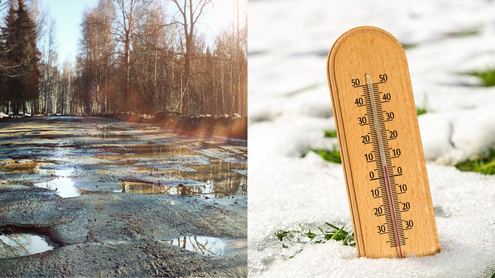 Na snímke jarné počasie