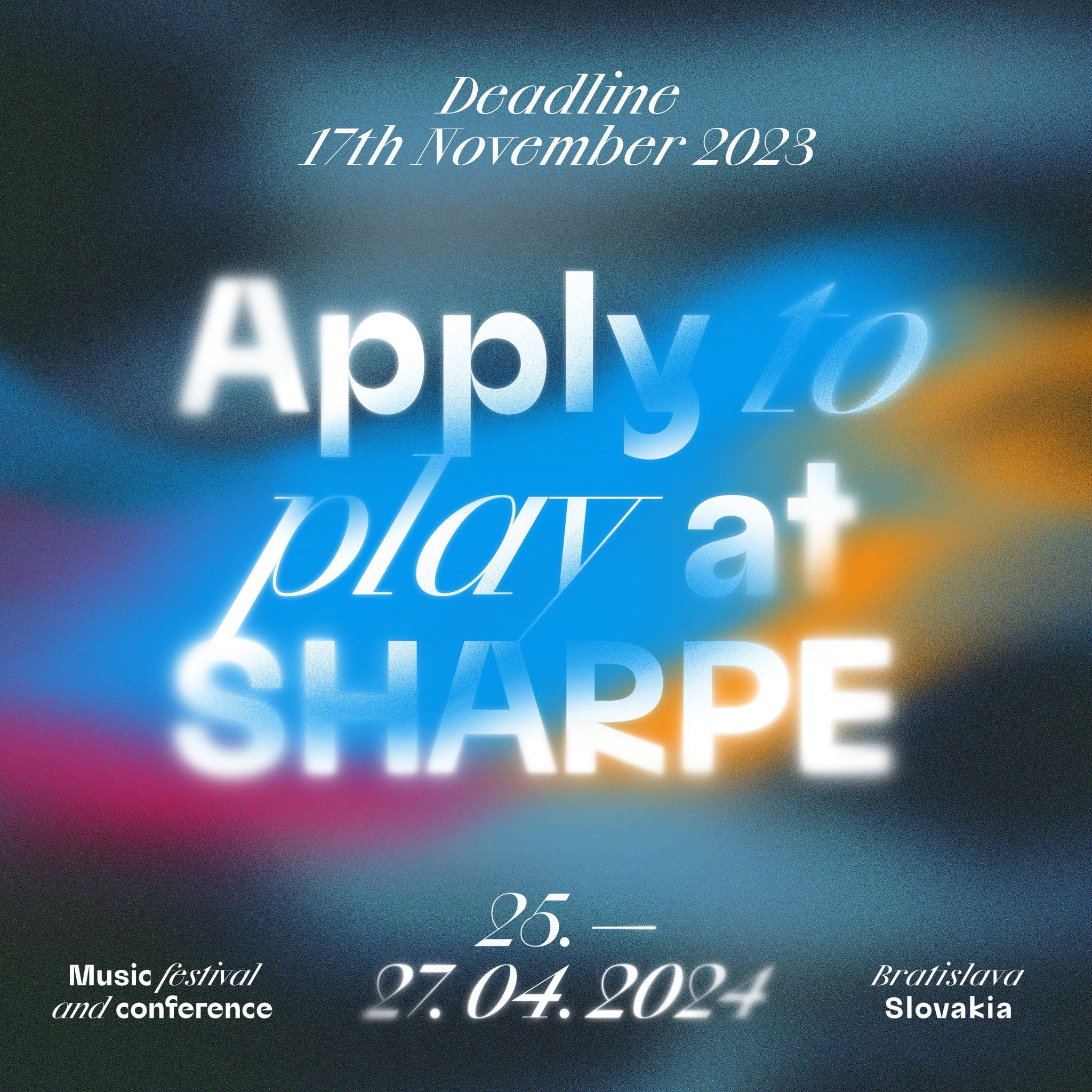 APPLY TO PLAY AT SHARPE