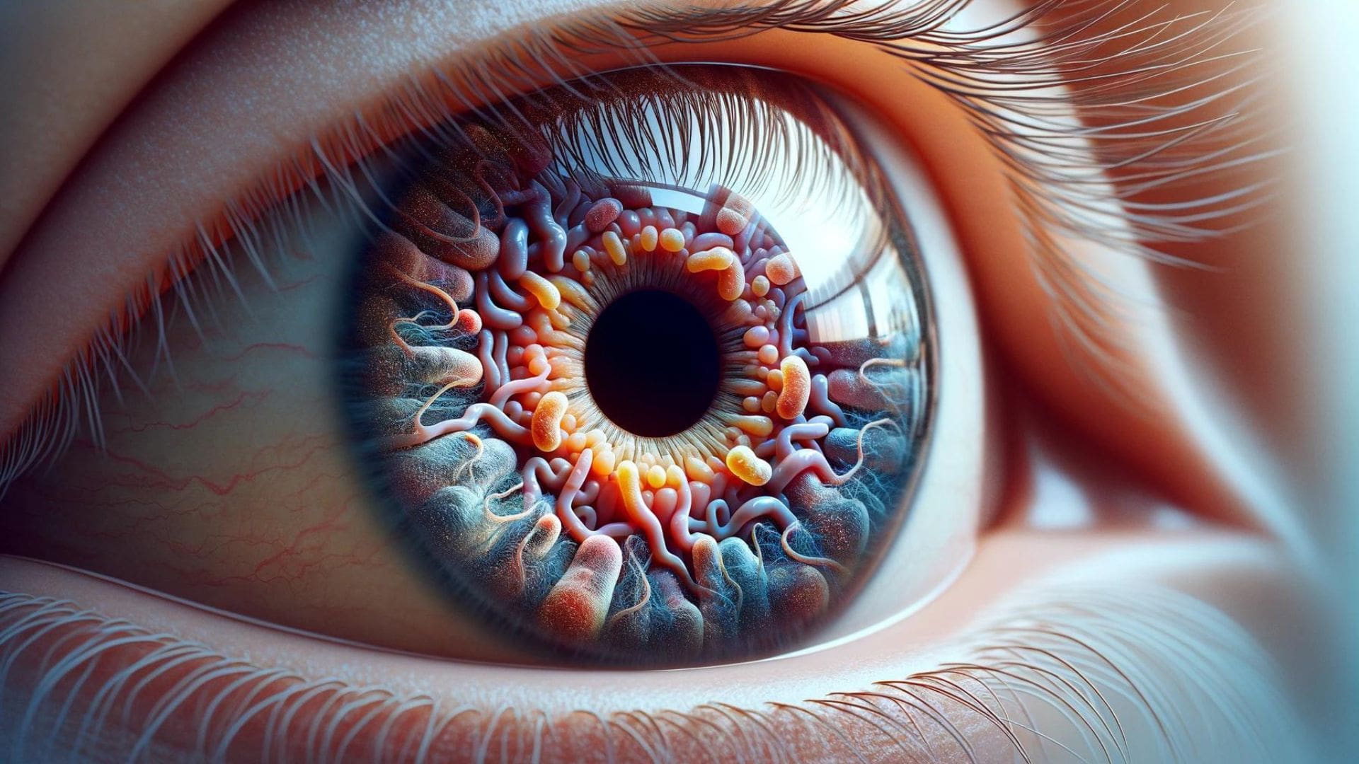 Oko s baktériami