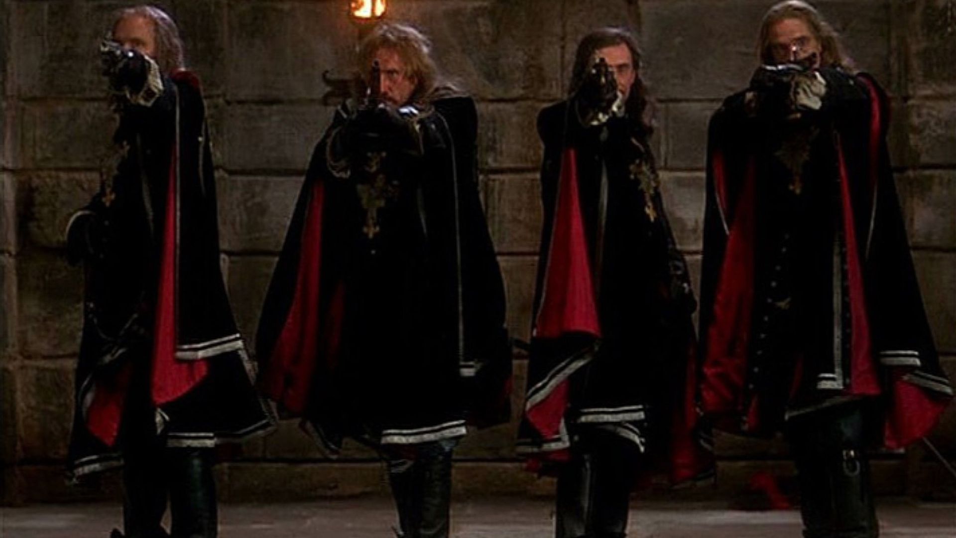 Snímka z filmu Traja mušketieri