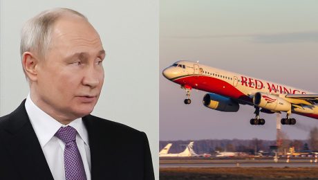 Vladimir Putin a Tupolev Tu-214
