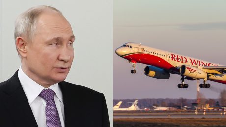 Vladimir Putin a Tupolev Tu-214
