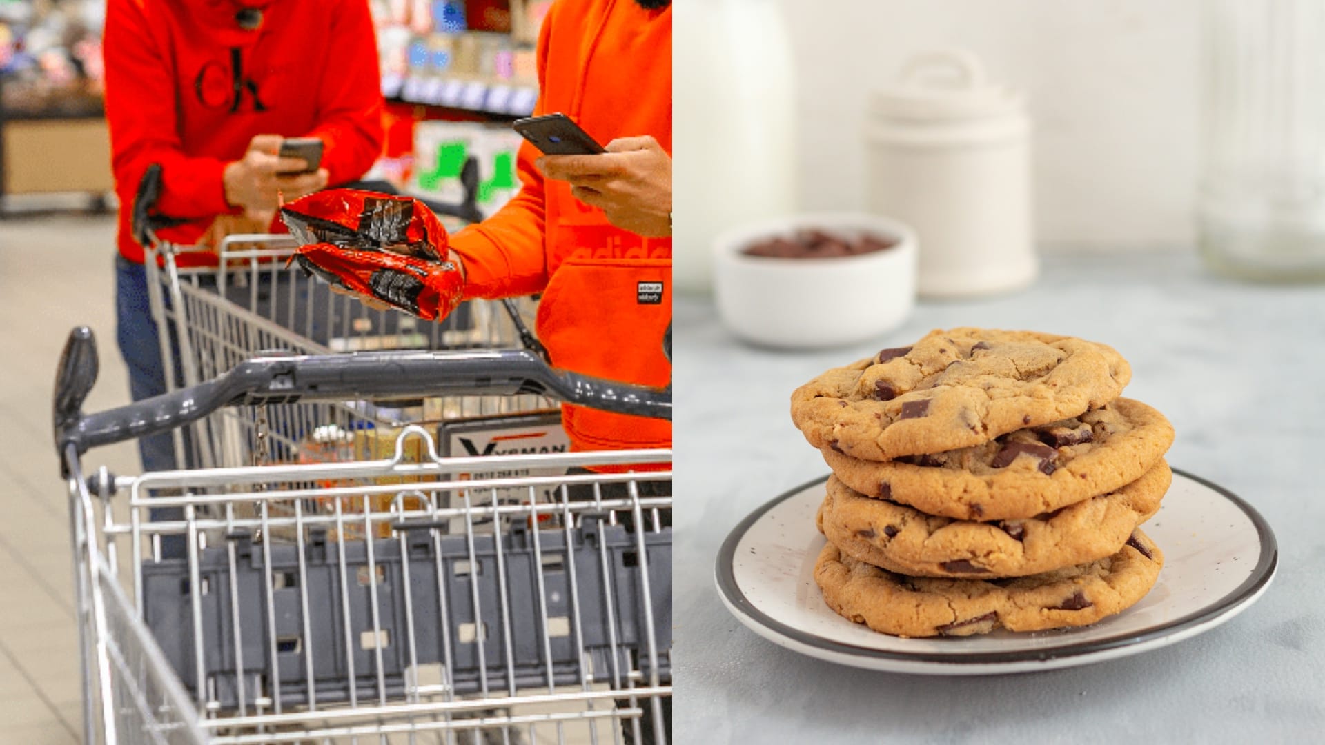 nakupovanie, sušienky