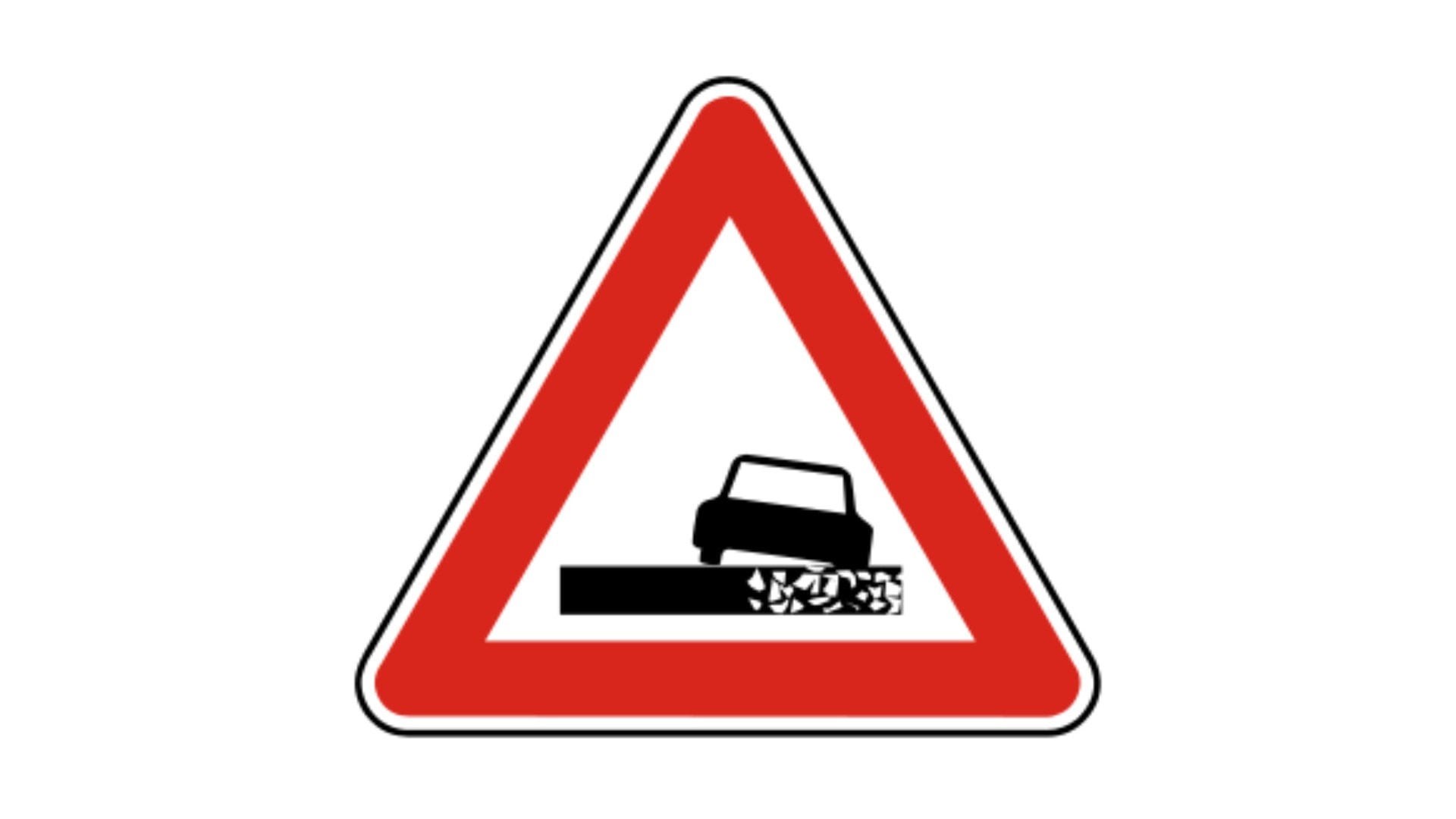 dopravná značka - auto - pozor