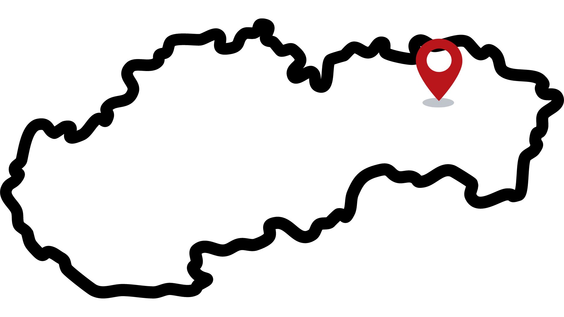 slovensko slepá mapa