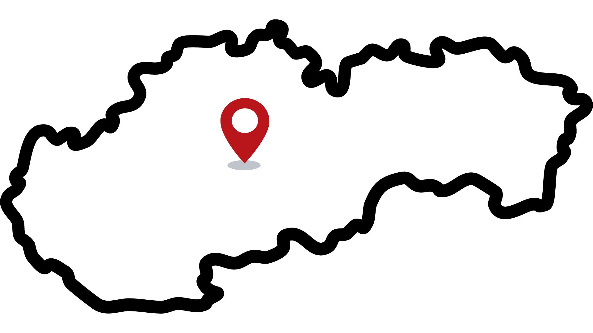 slovensko slepá mapa