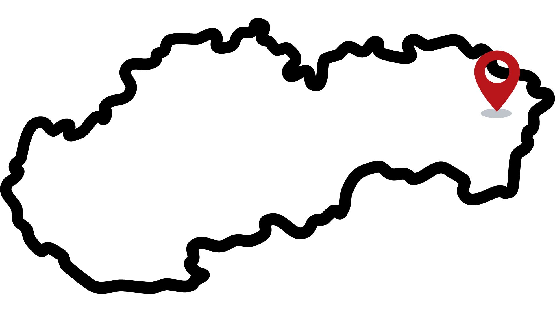 slovensko slepá mapa