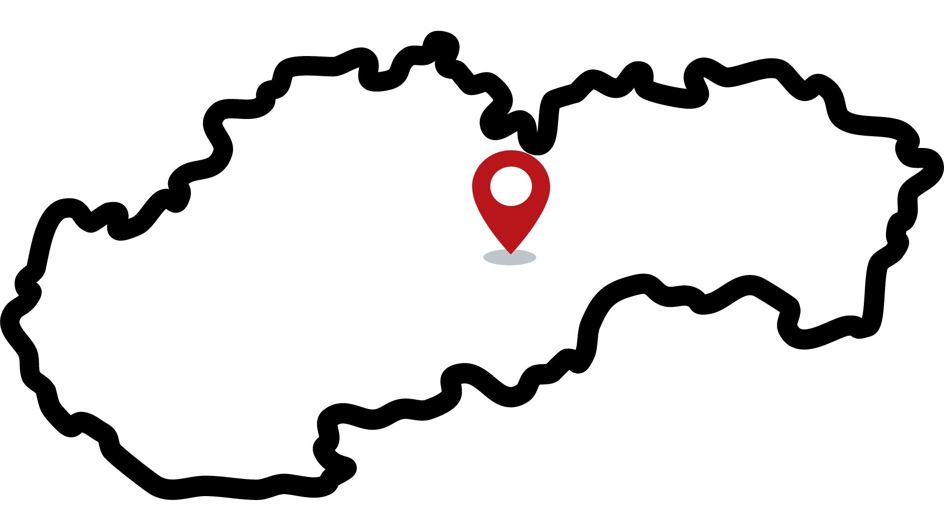 slovensko slepá mapa