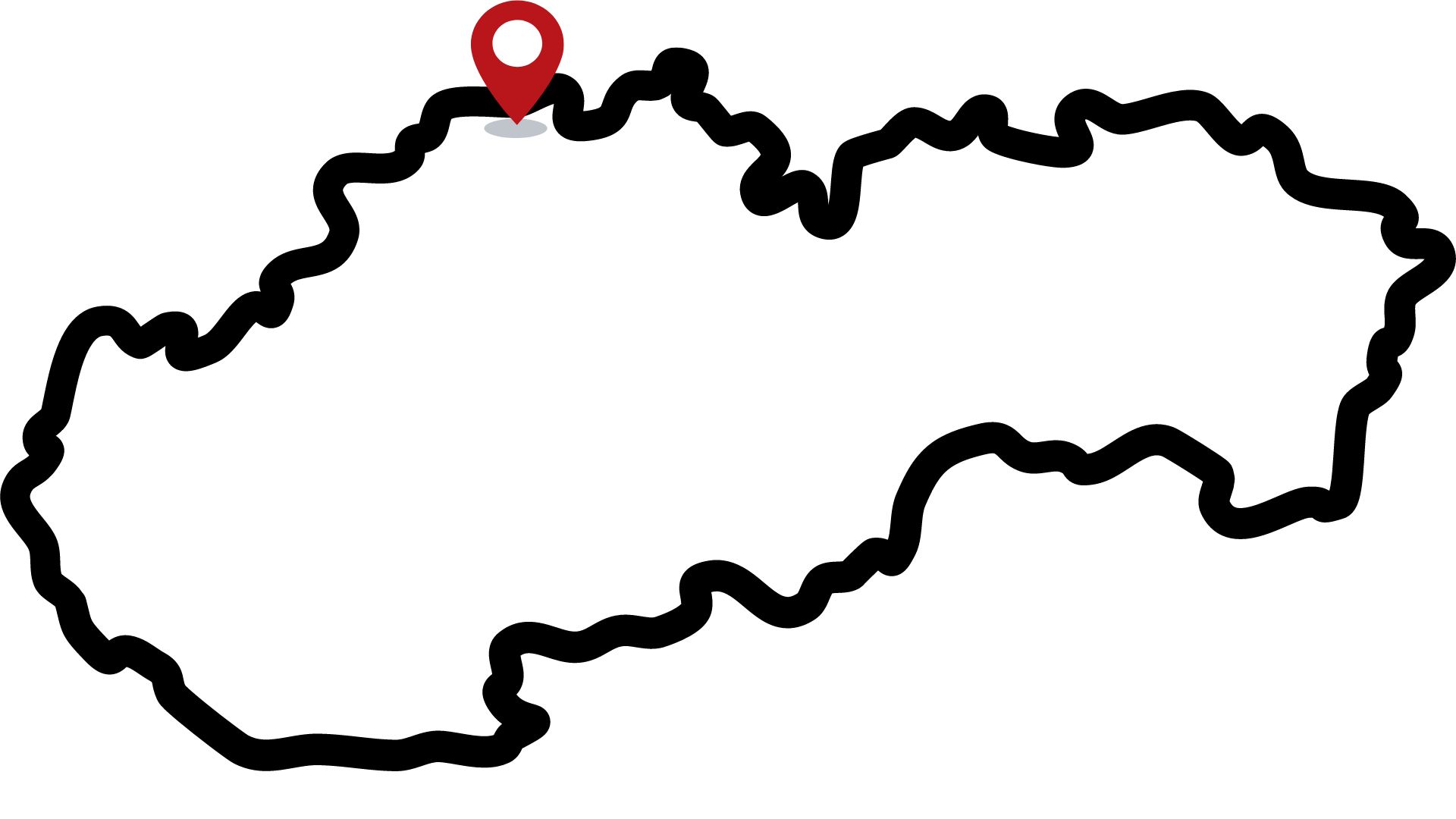 slovensko slepá mapa