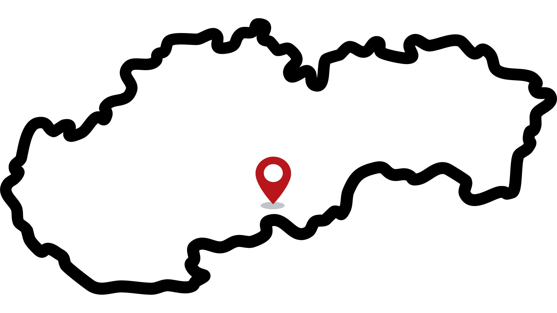 slovensko slepá mapa