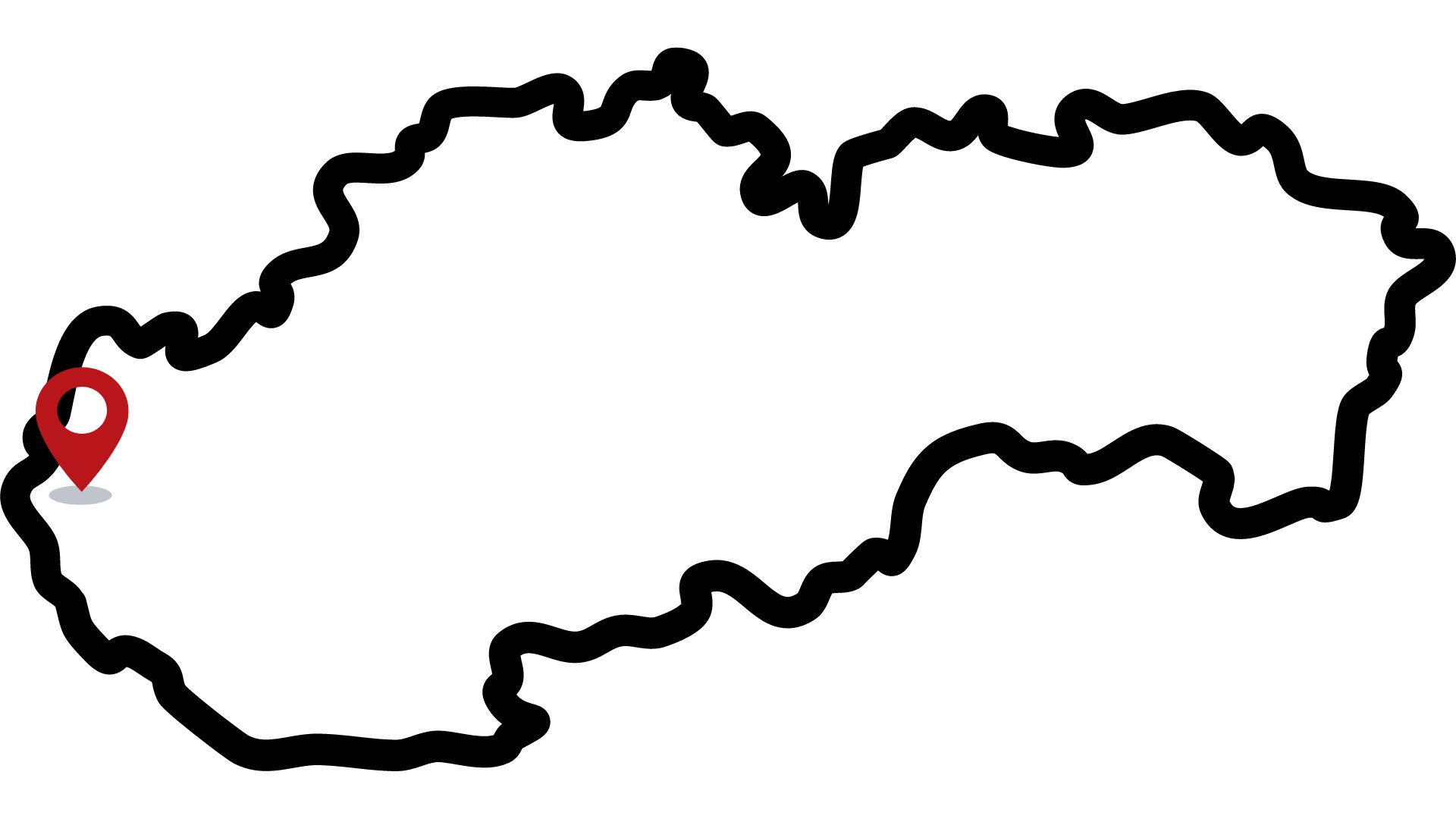 slovensko slepá mapa