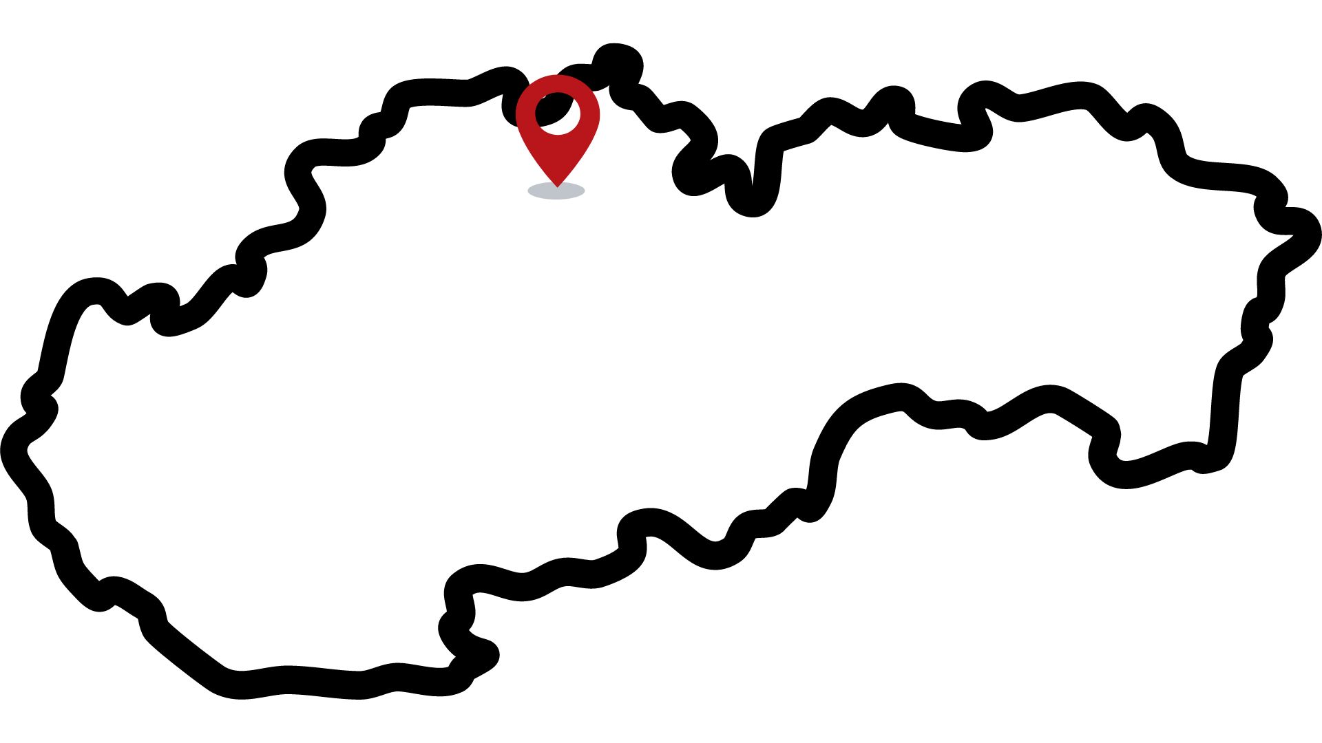 slovensko slepá mapa