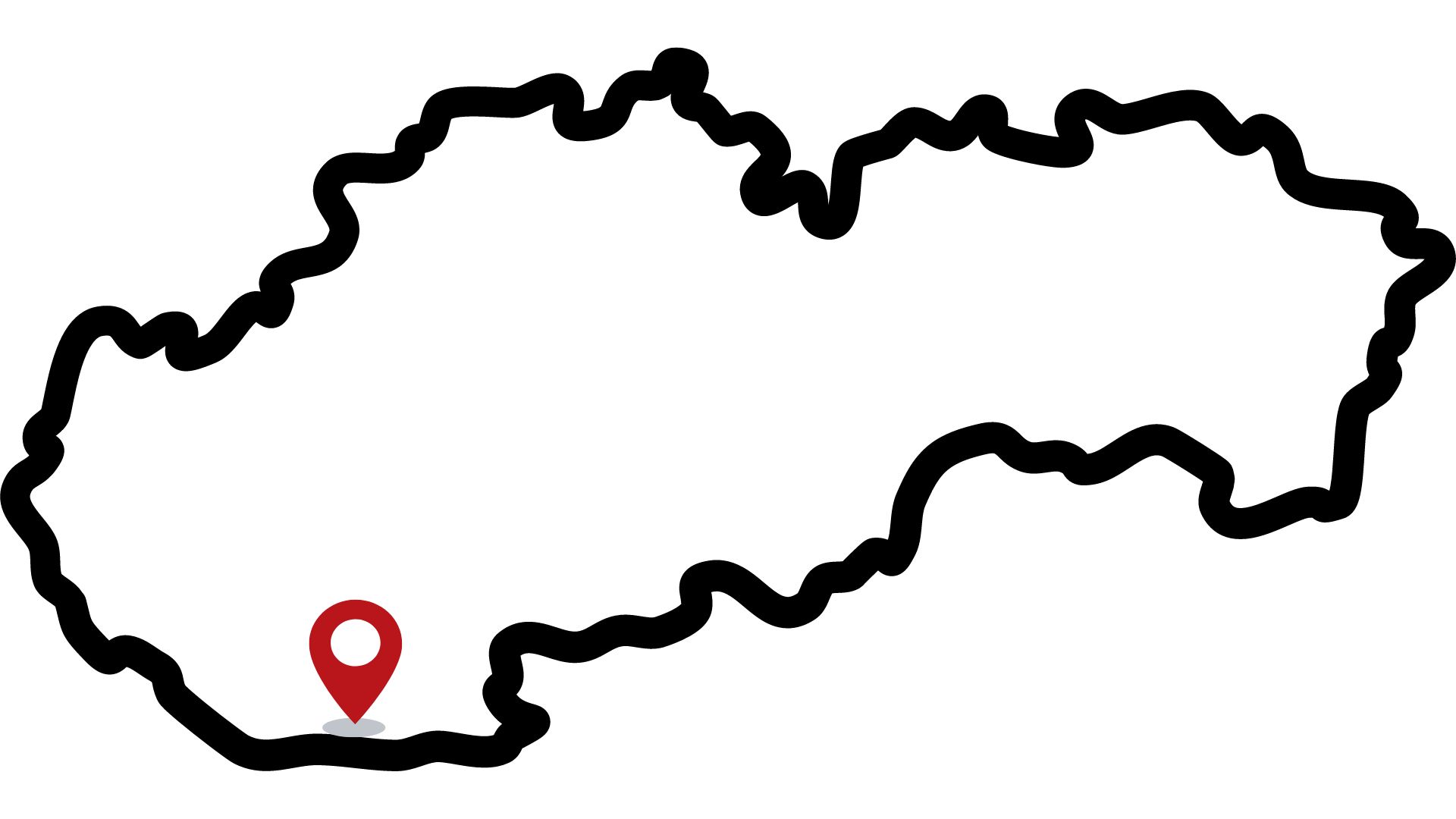 slovensko slepá mapa