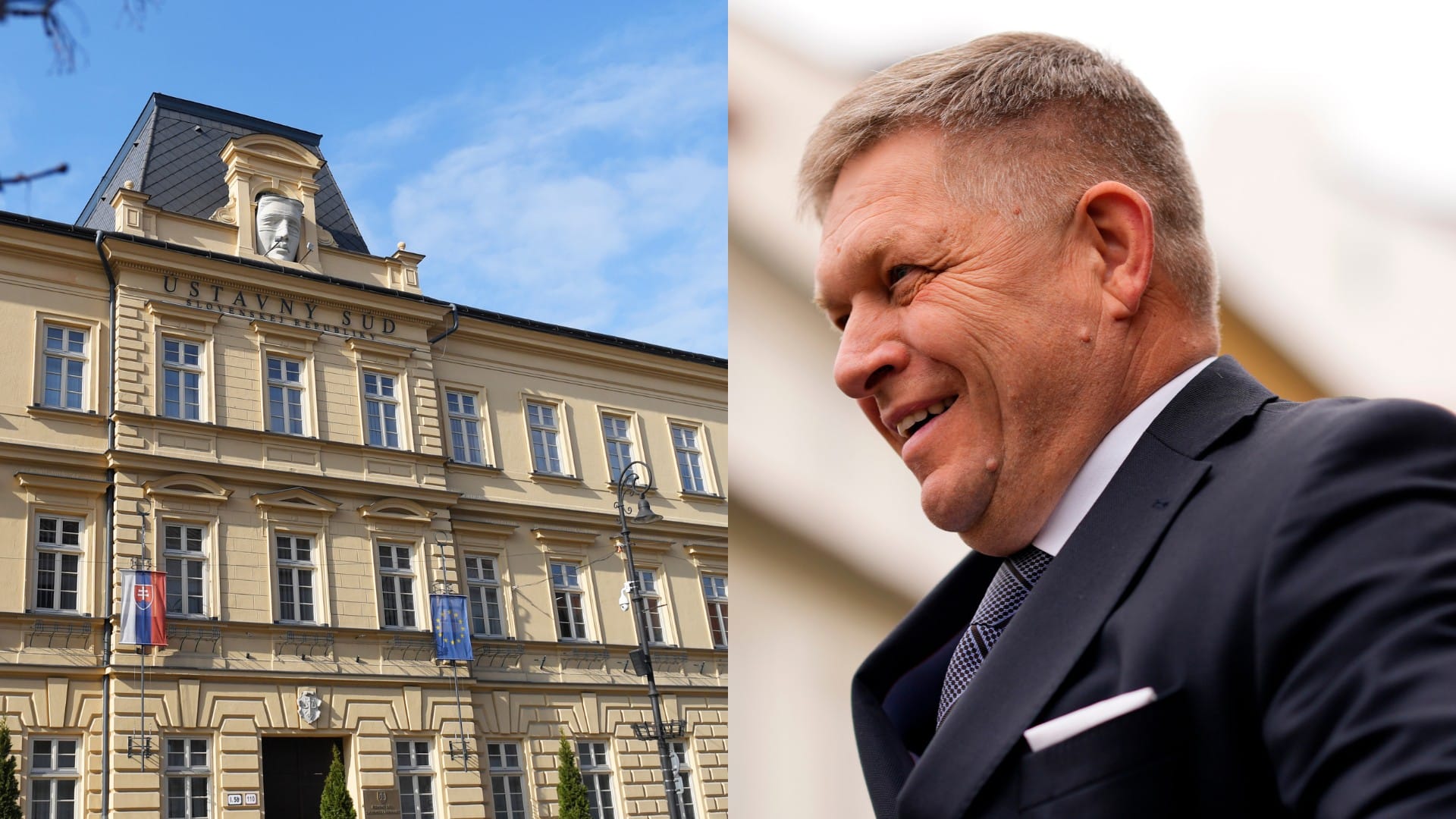 Na snímke Ústavný súd SR a premiér Fico