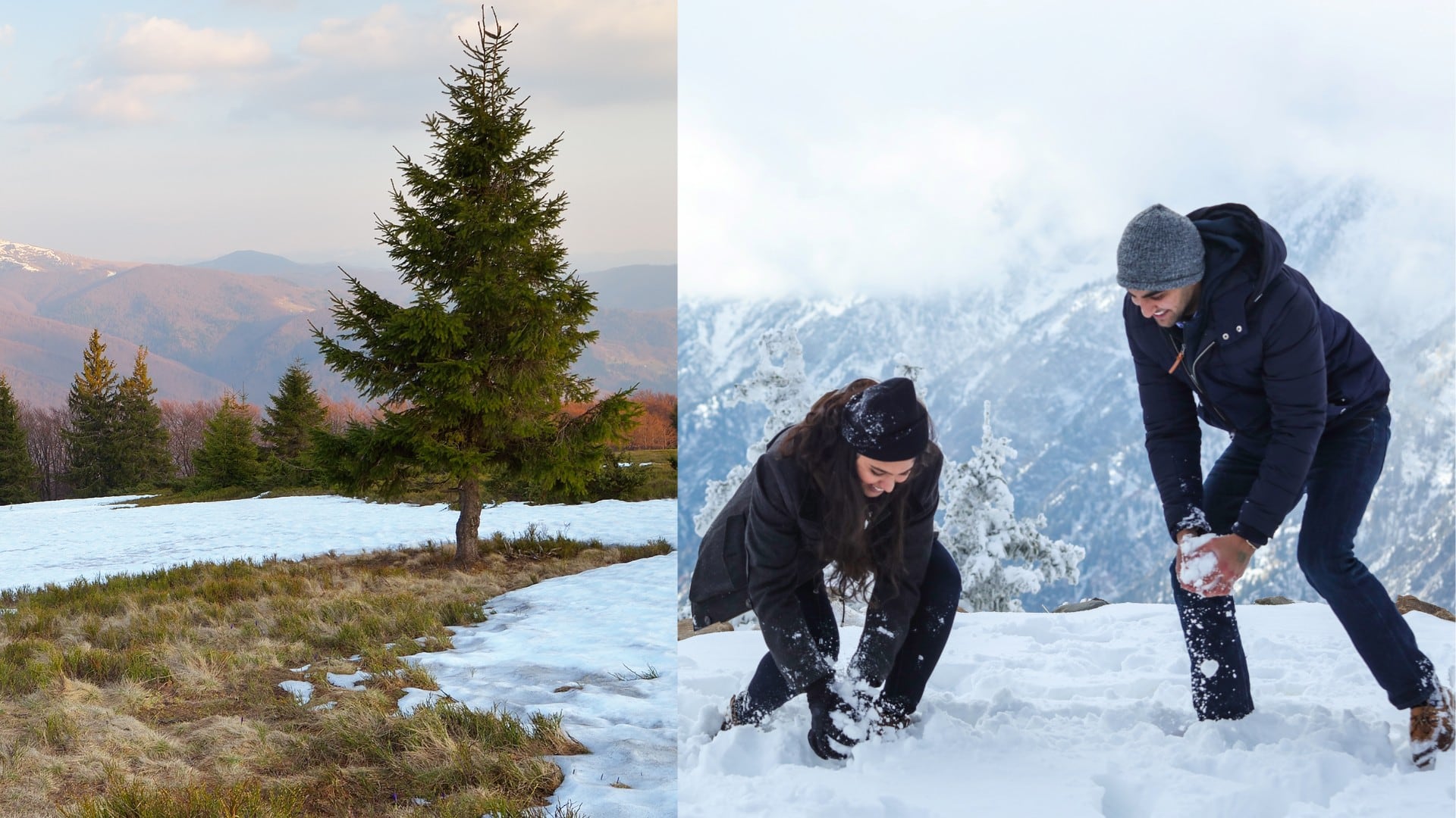 Na snímke ľudia a sneh