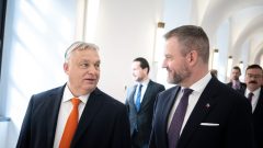 Na snímke Orbán a Pellegrini