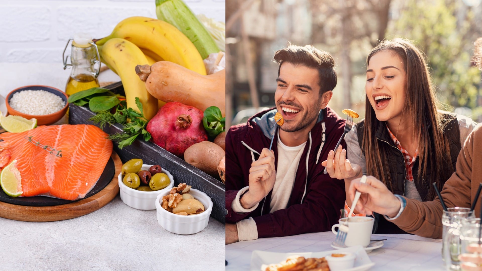 na snímke jedlo a ľudia